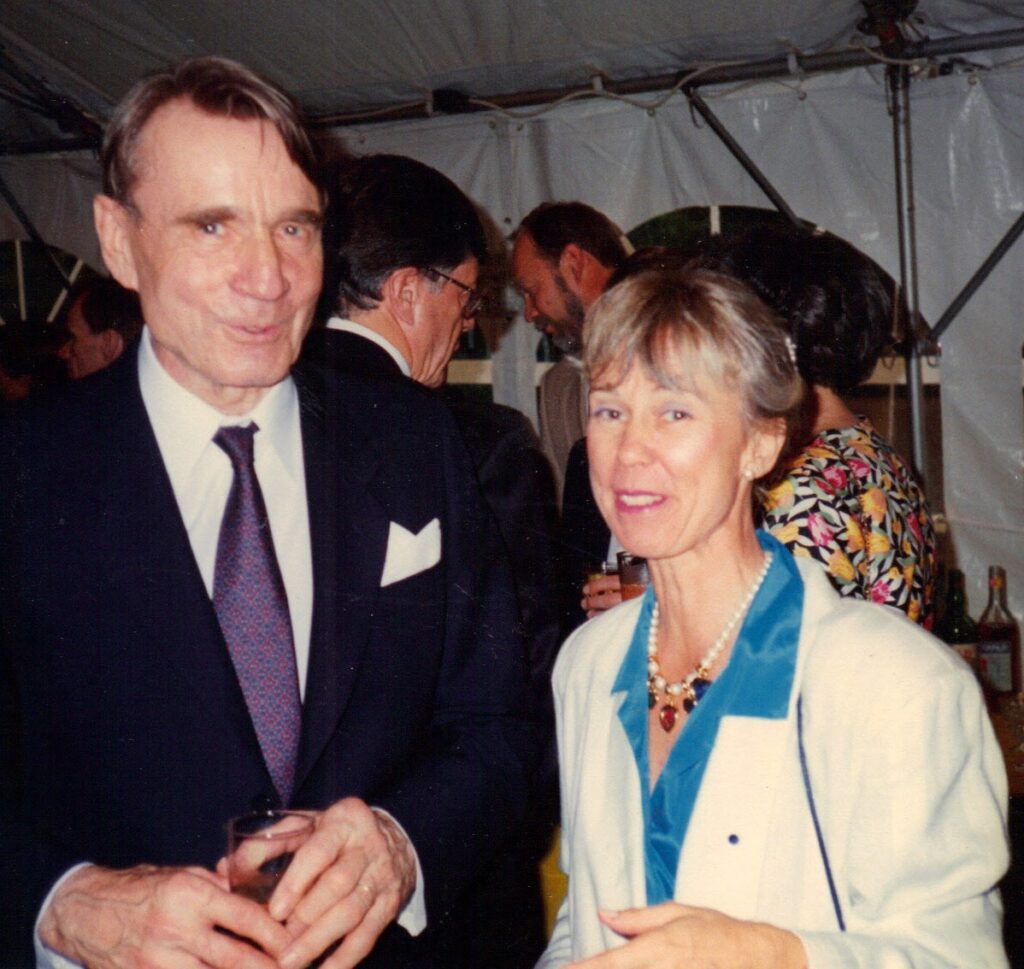 Cami Green Hofstadter with Finland President, Mauno Koivisto