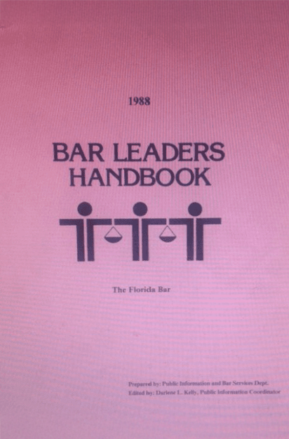 1988 Florida Bar Leader's Handbook cover